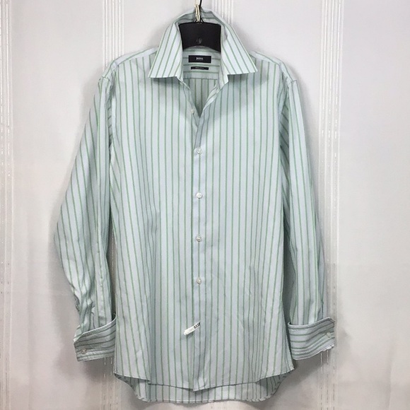 Hugo Boss Other - BOSS Hugo Boss ‘Regular Fit’ Cotton Pinstripe Long Sleeve